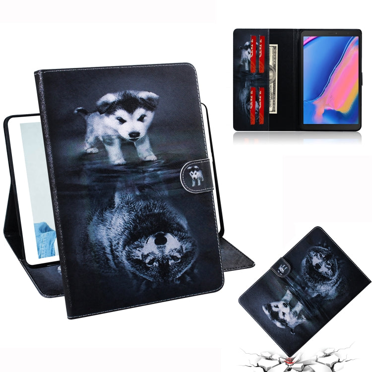 Wolf and Dog Pattern Horizontal Flip Leather Case for Galaxy Tab A 8 (2019) / P200 / P205, with Holder & Card Slot & Wallet, For Galaxy Tab A 8 (2019)