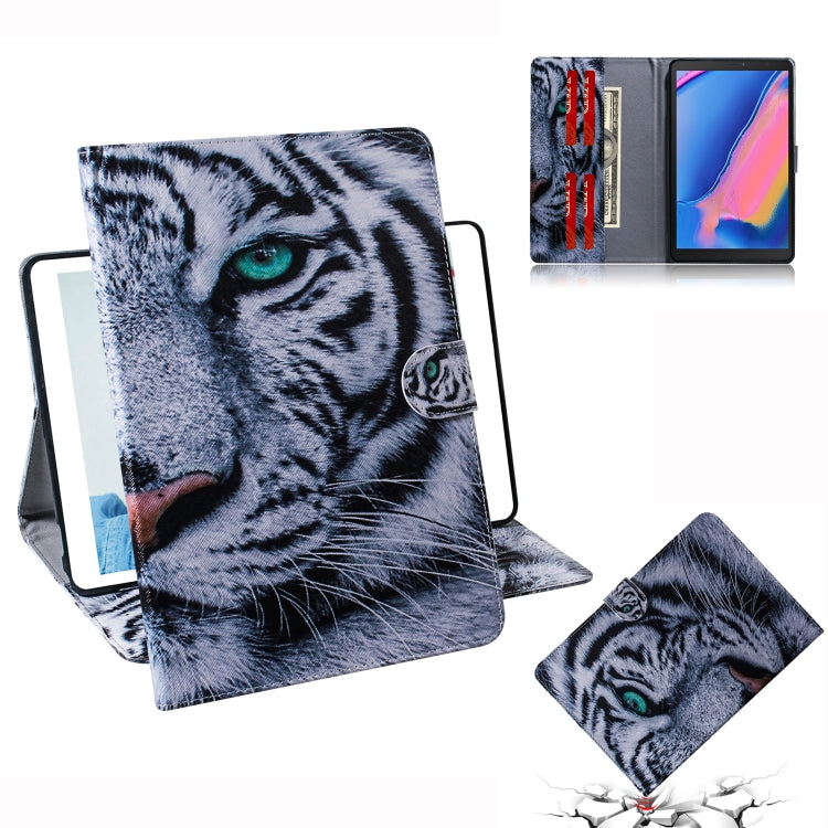 Tiger Pattern Horizontal Flip Leather Case for Galaxy Tab A 8 (2019) / P200 / P205, with Holder & Card Slot & Wallet, For Galaxy Tab A 8 (2019)