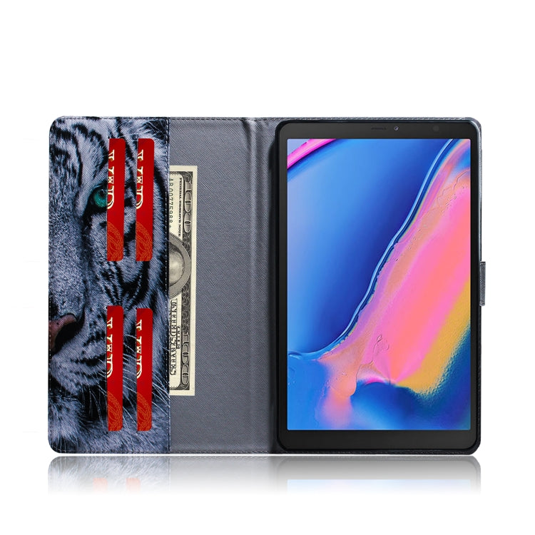 Tiger Pattern Horizontal Flip Leather Case for Galaxy Tab A 8 (2019) / P200 / P205, with Holder & Card Slot & Wallet, For Galaxy Tab A 8 (2019)