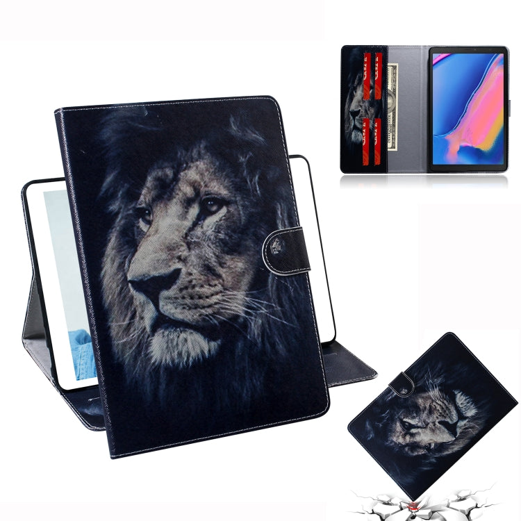 Lion Pattern Horizontal Flip Leather Case for Galaxy Tab A 8 (2019) / P200 / P205, with Holder & Card Slot & Wallet, For Galaxy Tab A 8 (2019)