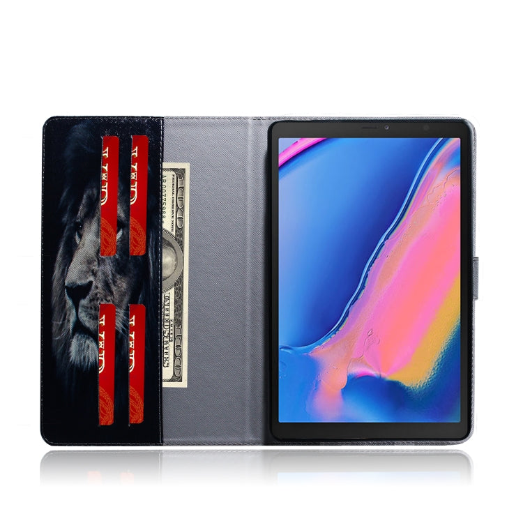Lion Pattern Horizontal Flip Leather Case for Galaxy Tab A 8 (2019) / P200 / P205, with Holder & Card Slot & Wallet, For Galaxy Tab A 8 (2019)