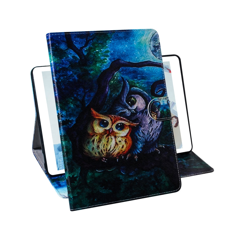 Oil Owl Pattern Horizontal Flip Leather Case for Galaxy Tab A 8 (2019) / P200 / P205, with Holder & Card Slot & Wallet