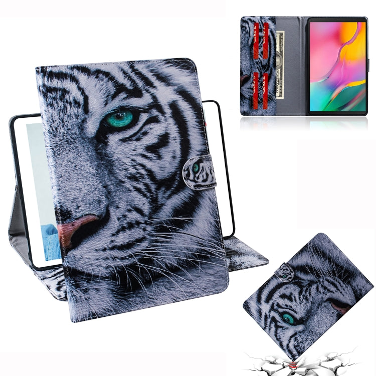 Tiger Pattern Horizontal Flip Leather Case for Galaxy Tab A 10.1 (2019) T510 / T515, with Holder & Card Slot & Wallet, For Galaxy Tab A 10.1 (2019)