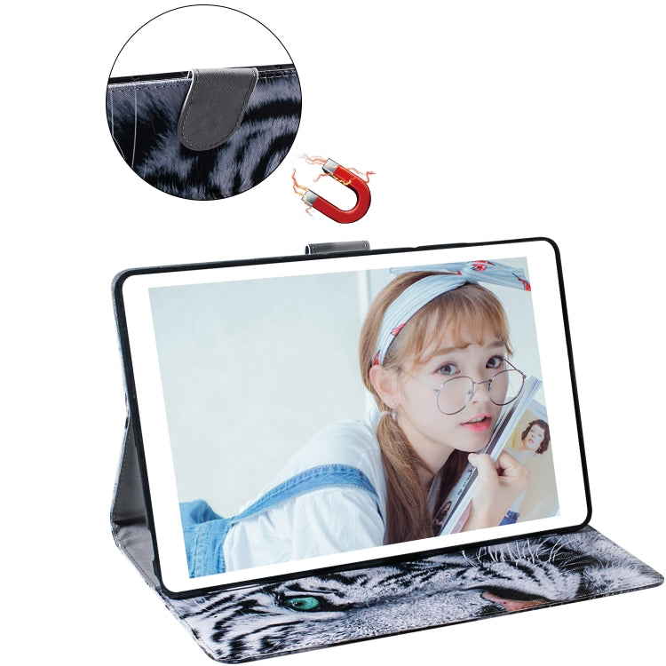 Tiger Pattern Horizontal Flip Leather Case for Galaxy Tab A 10.1 (2019) T510 / T515, with Holder & Card Slot & Wallet, For Galaxy Tab A 10.1 (2019)