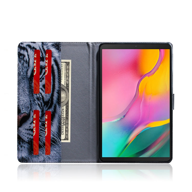 Tiger Pattern Horizontal Flip Leather Case for Galaxy Tab A 10.1 (2019) T510 / T515, with Holder & Card Slot & Wallet, For Galaxy Tab A 10.1 (2019)