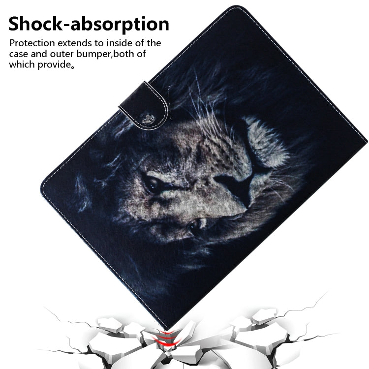 Lion Pattern Horizontal Flip Leather Case for Galaxy Tab A 10.1 (2019) T510 / T515, with Holder & Card Slot & Wallet, For Galaxy Tab A 10.1 (2019)