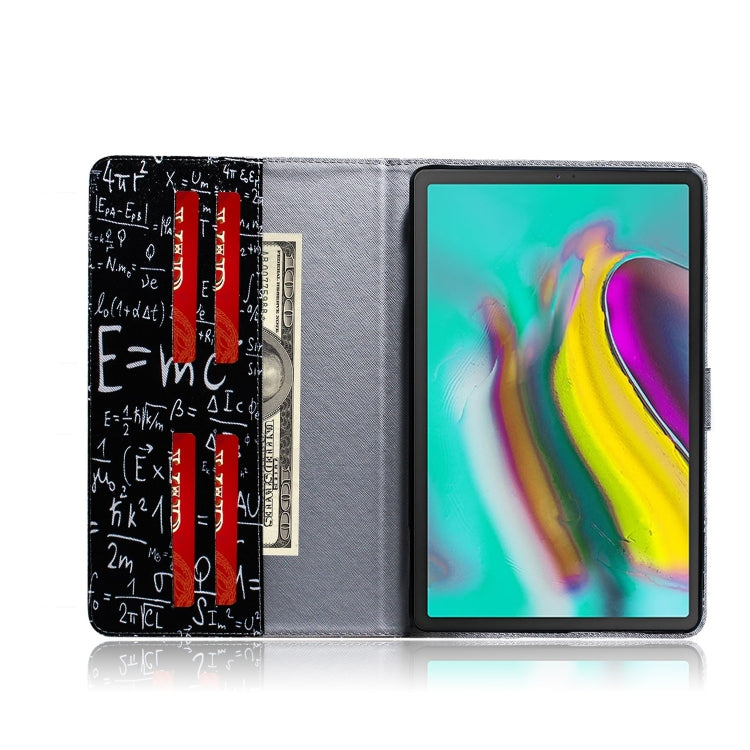 Formula Pattern Horizontal Flip Leather Case for Galaxy Tab S5E T720 / T725, with Holder & Card Slot & Wallet, For Galaxy Tab S5E T720 / T725