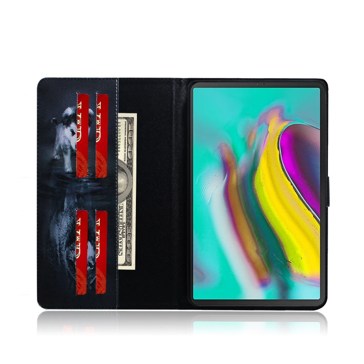 Wolf and Dog Pattern Horizontal Flip Leather Case for Galaxy Tab S5E T720 / T725, with Holder & Card Slot & Wallet, For Galaxy Tab S5E
