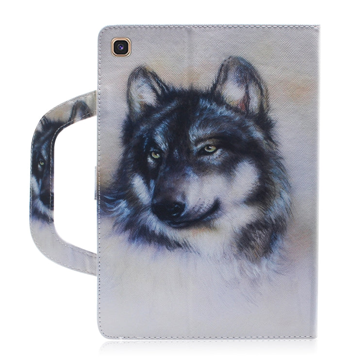 Wolf Pattern Horizontal Flip Leather Case for Galaxy Tab S5E 10.5 T720 / T725, with Holder & Card Slot & Wallet, For Galaxy Tab S5E 10.5 T720 / T725