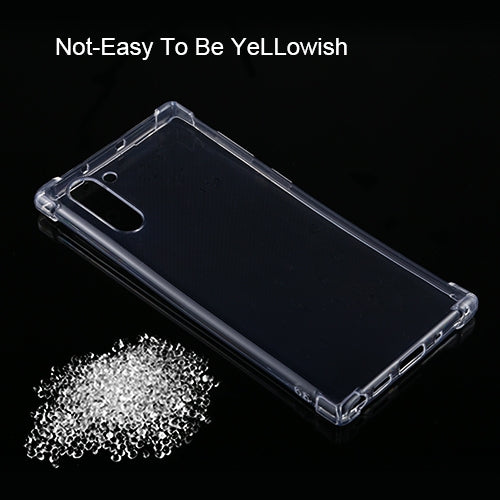 For Galaxy Note10 Four-Corner Shockproof Ultra-Thin Transparent TPU Case