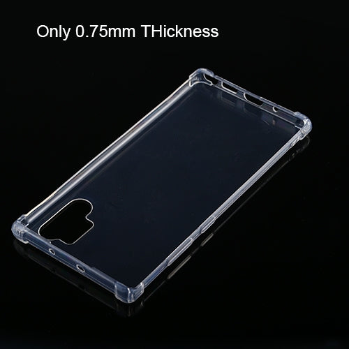For Galaxy Note10+ Four-Corner Shockproof Ultra-Thin Transparent TPU Case, For Galaxy Note10+