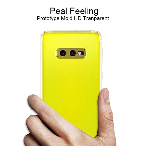 For Galaxy S10e Four-Corner Shockproof Ultra-Thin Transparent TPU Case, For Galaxy S10e