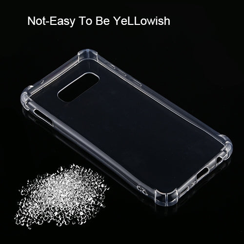 For Galaxy S10e Four-Corner Shockproof Ultra-Thin Transparent TPU Case, For Galaxy S10e