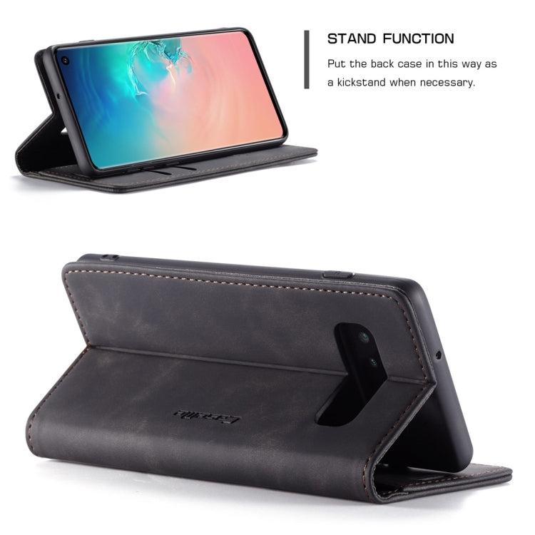 CaseMe-013 Multifunctional Retro Frosted Horizontal Flip Leather Case for Galaxy S10, with Card Slot & Holder & Wallet, For Galaxy S10