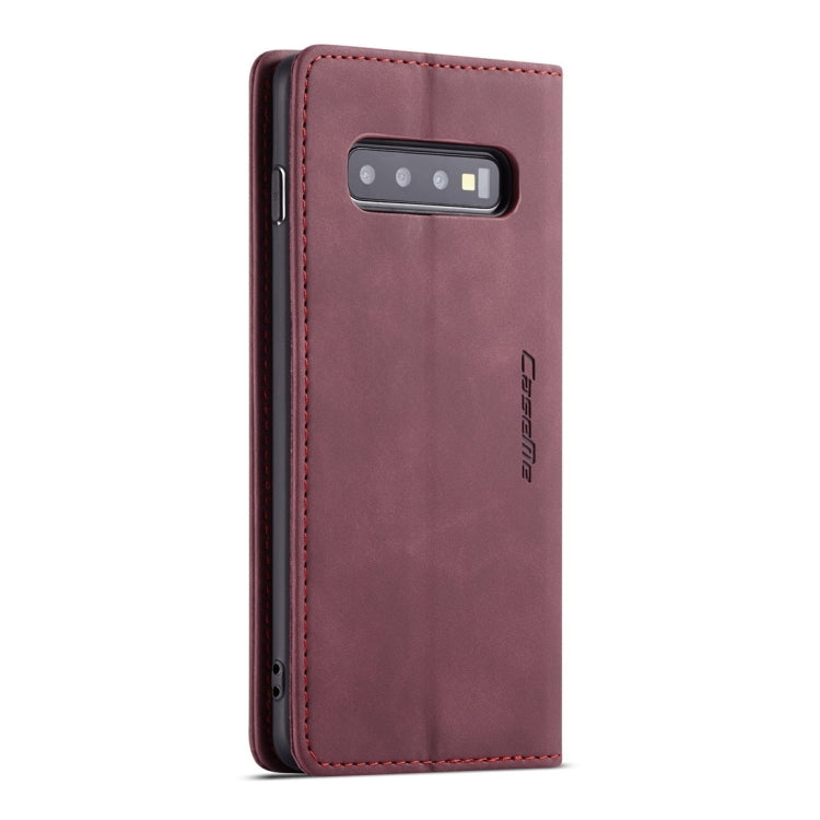 CaseMe-013 Multifunctional Retro Frosted Horizontal Flip Leather Case for Galaxy S10, with Card Slot & Holder & Wallet, For Galaxy S10