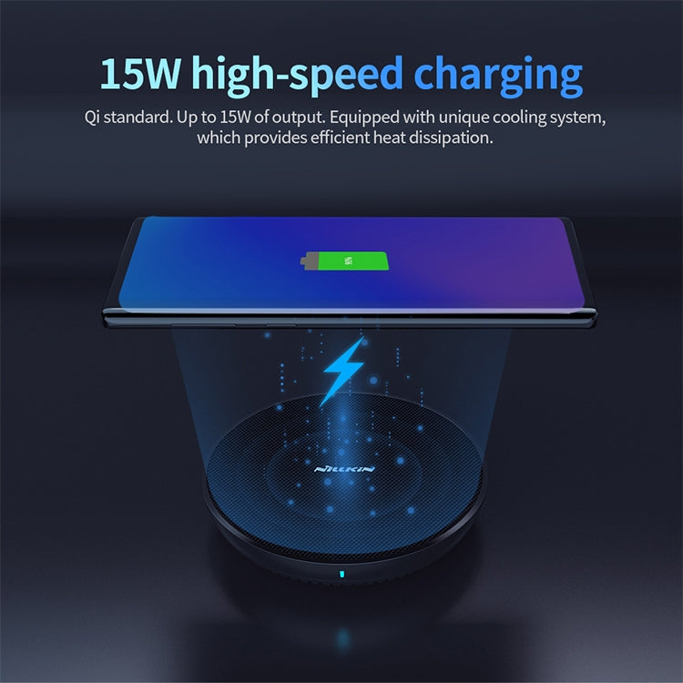 NILLKIN MC035 Power Flash Qi Standard High Speed Wireless Charger (Classic Nylon)