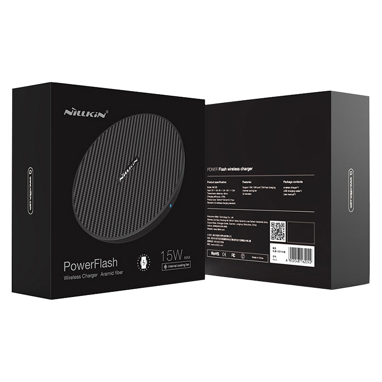 NILLKIN MC035 Power Flash Qi Standard High Speed Wireless Charger (Classic Nylon)
