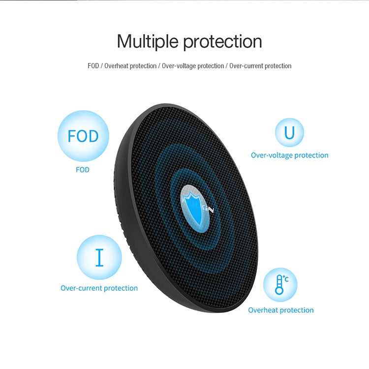 NILLKIN MC035 Power Flash Qi Standard High Speed Wireless Charger (Classic Nylon)