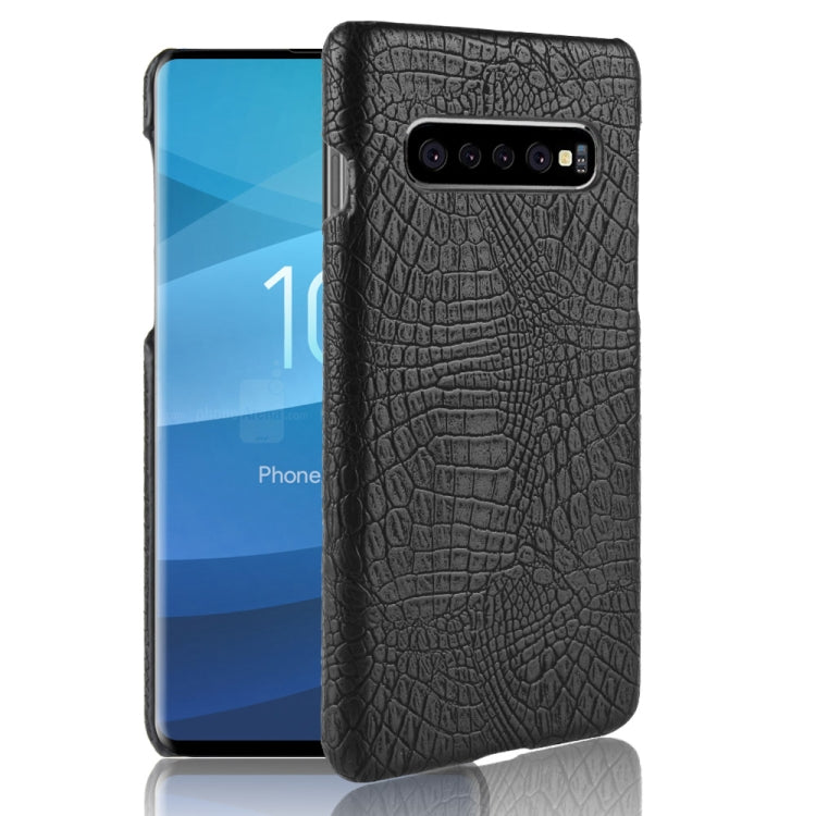 Shockproof Crocodile Texture PC + PU Case for Galaxy S10 5G, For Galaxy S10 5G