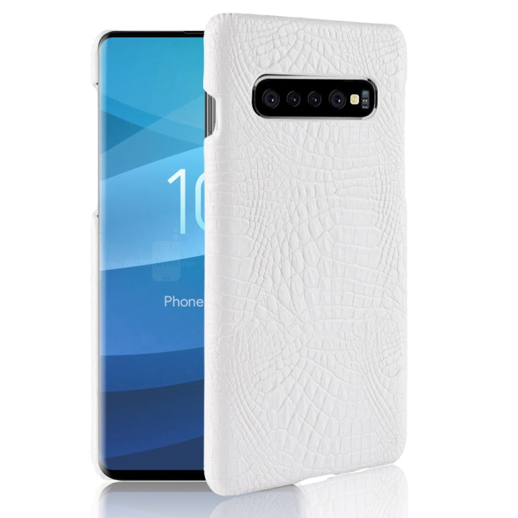 Shockproof Crocodile Texture PC + PU Case for Galaxy S10 5G, For Galaxy S10 5G
