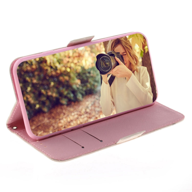 3D Colored Drawing Heart Panda Pattern Horizontal Flip Leather Case for Galaxy A20e, with Holder & Card Slots & Wallet