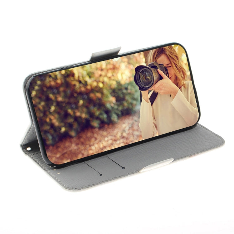 3D Colored Drawing Dog Pattern Horizontal Flip Leather Case for Galaxy A60, with Holder & Card Slots & Wallet