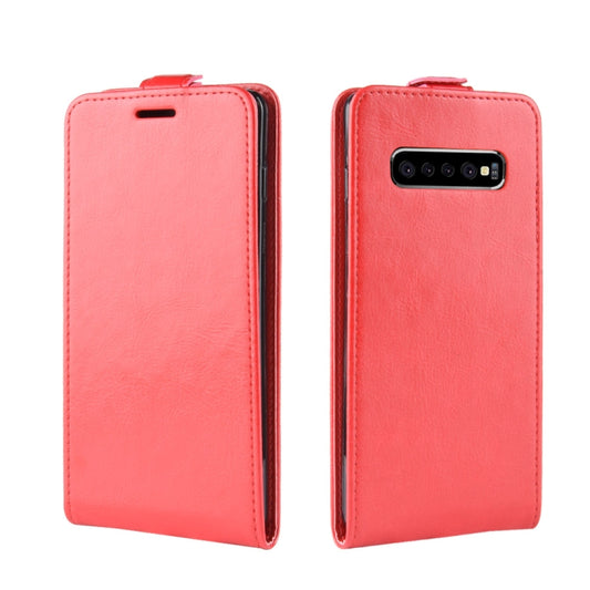 Galaxy S10+ case opened showing interior card storage compartment detail