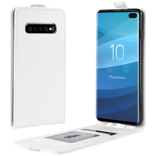 Samsung Galaxy S10+ case in use displaying screen protection and design