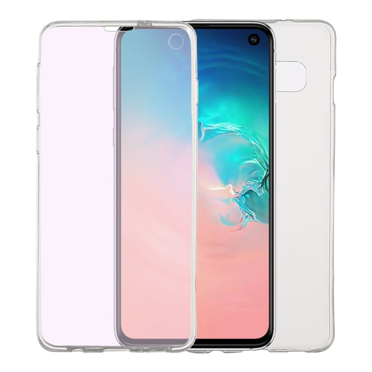 Coque ultra-fine en TPU transparent double face pour Galaxy S10, Galaxy S10