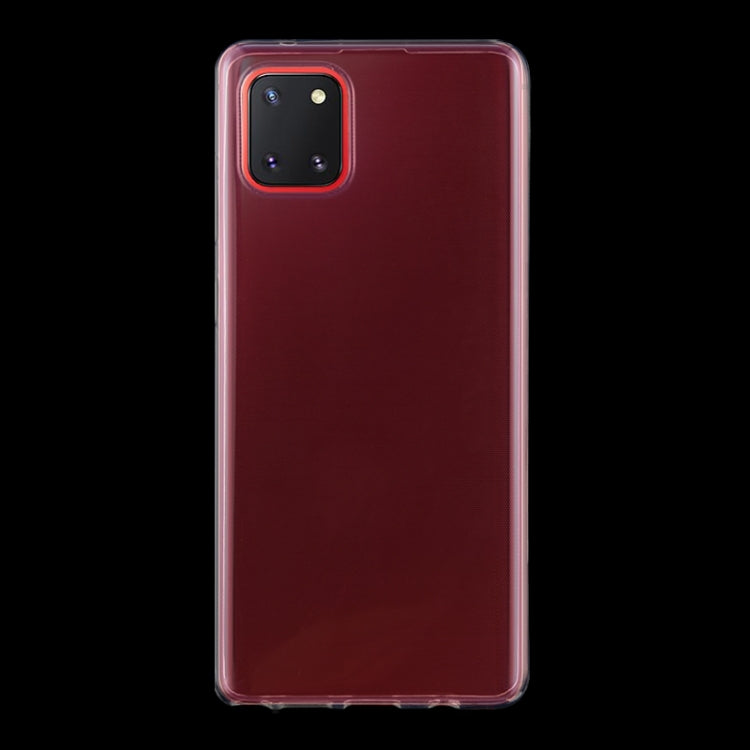 For Galaxy A81 0.75mm Ultrathin Transparent TPU Soft Protective Case, For Galaxy A81