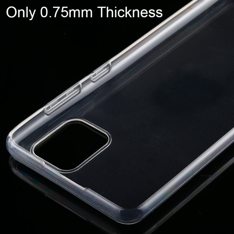 For Galaxy A81 0.75mm Ultrathin Transparent TPU Soft Protective Case, For Galaxy A81