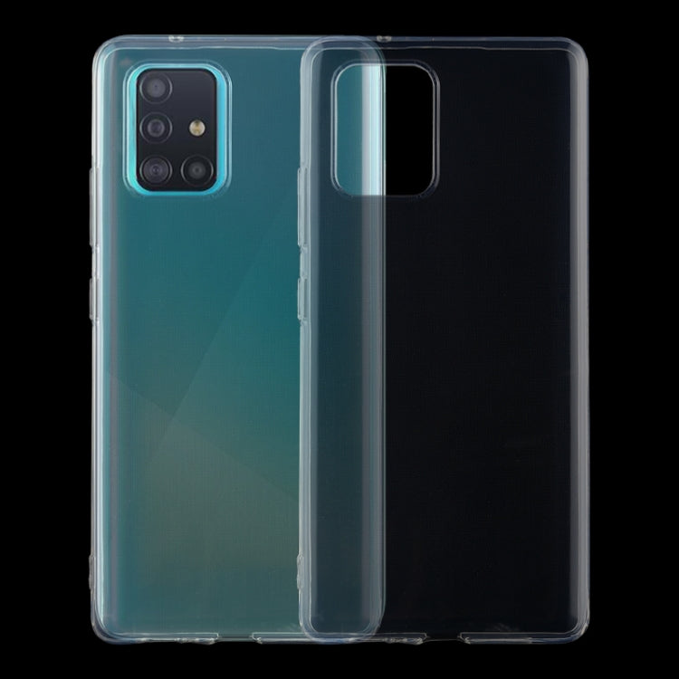 For Galaxy A91 0.75mm Ultrathin Transparent TPU Soft Protective Case, For Galaxy A91