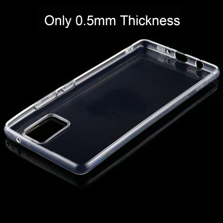 For Galaxy A71 5G 0.5mm Ultra-Thin Transparent TPU Protective Case, For Galaxy A71 5G