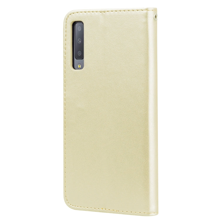 Rose Embossed Horizontal Flip PU Leather Case for Samsung Galaxy A7 (2018) , with Holder & Card Slots & Wallet, For Samsung Galaxy A7 (2018)