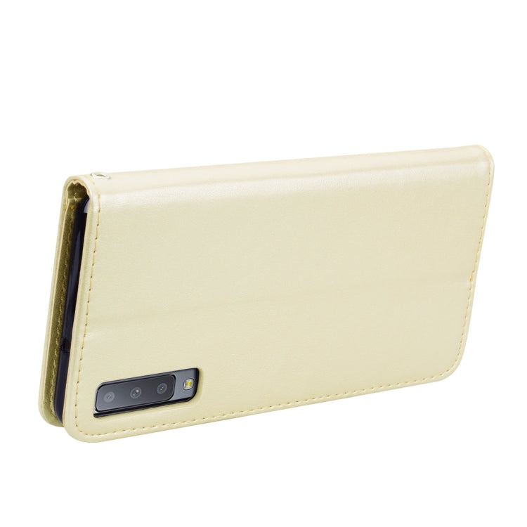 Rose Embossed Horizontal Flip PU Leather Case for Samsung Galaxy A7 (2018) , with Holder & Card Slots & Wallet, For Samsung Galaxy A7 (2018)