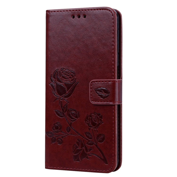 Rose Embossed Horizontal Flip PU Leather Case for Samsung Galaxy A7 (2018) , with Holder & Card Slots & Wallet, For Samsung Galaxy A7 (2018)
