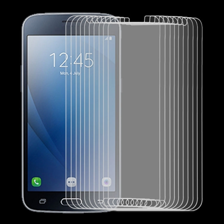 Lot de 10 films en verre trempé 9H 2,5D pour Galaxy J2 (2016)