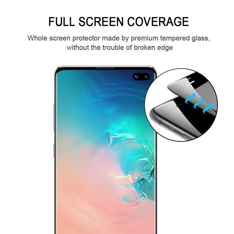 Lot de 25 films de protection d'écran incurvés en verre trempé 9H 2,5D de qualité supérieure pour Galaxy S10 Plus, version réduite
