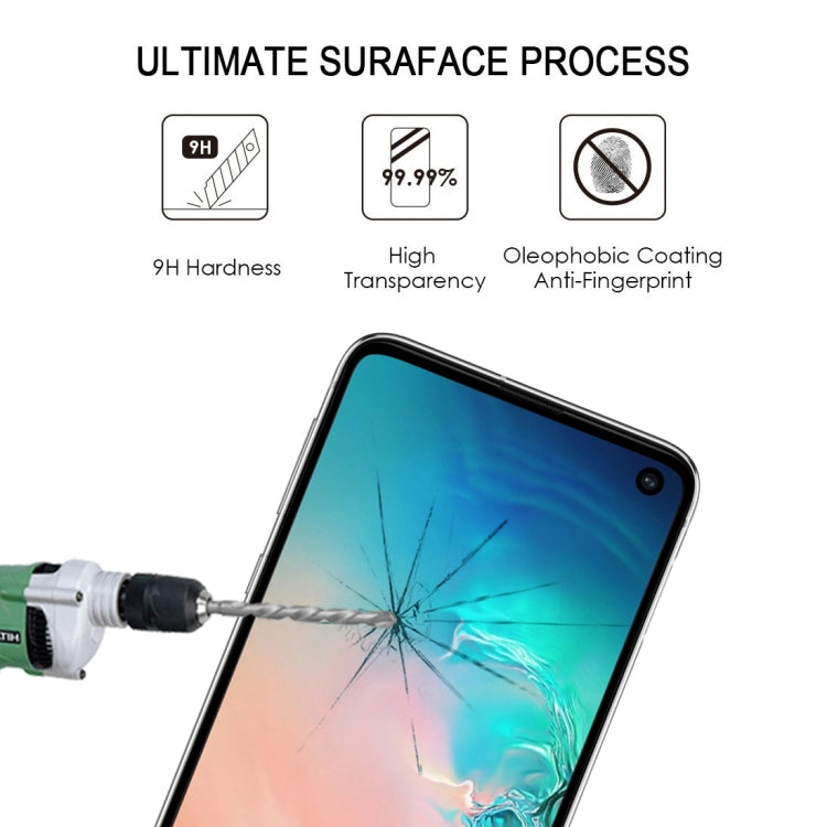 Lot de 25 films de protection d'écran incurvés en verre trempé 9H 2,5D de qualité supérieure pour Galaxy S10 E