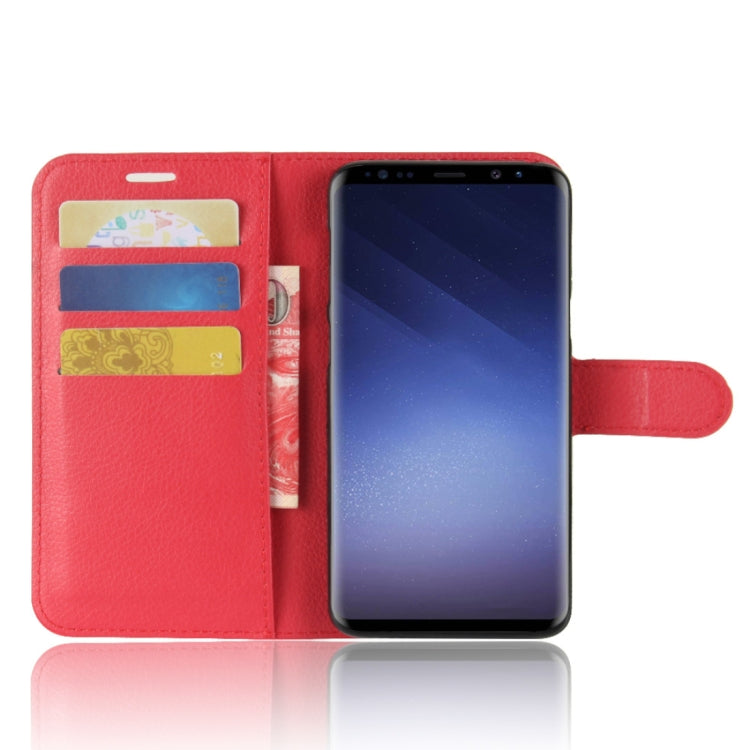 For Galaxy S9 Litchi Texture Horizontal Flip Leather Case with Holder & Wallet & Card Slots, For Galaxy S9