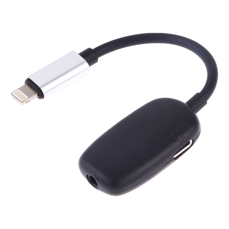 8 Pin to 8 Pin Charging Interface + 8 Pin Earphone Interface + 3.5mm Audio Interface Earphone Adapter, Silver, Black, Pink, Gold, Red