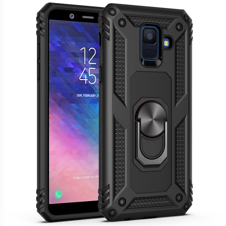 Coque de protection antichoc Armor en TPU et PC pour Galaxy A6 (2018), avec support rotatif à 360 degrés, pour Galaxy A6 (2018)