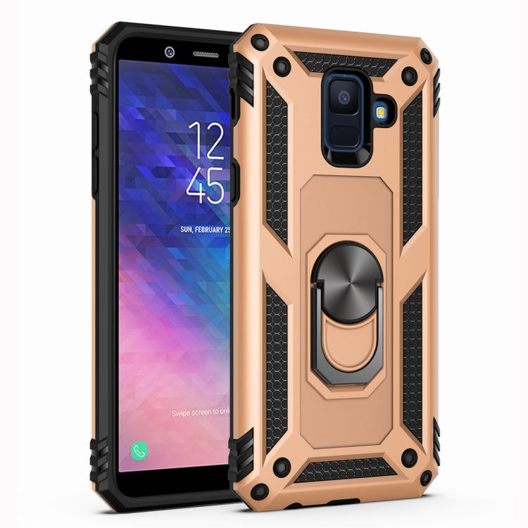 Coque de protection antichoc Armor en TPU et PC pour Galaxy A6 (2018), avec support rotatif à 360 degrés, pour Galaxy A6 (2018)