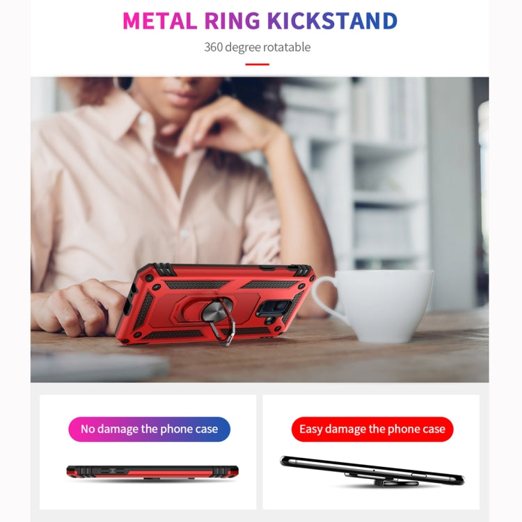 Coque de protection antichoc Armor en TPU et PC pour Galaxy A6 (2018), avec support rotatif à 360 degrés, pour Galaxy A6 (2018)