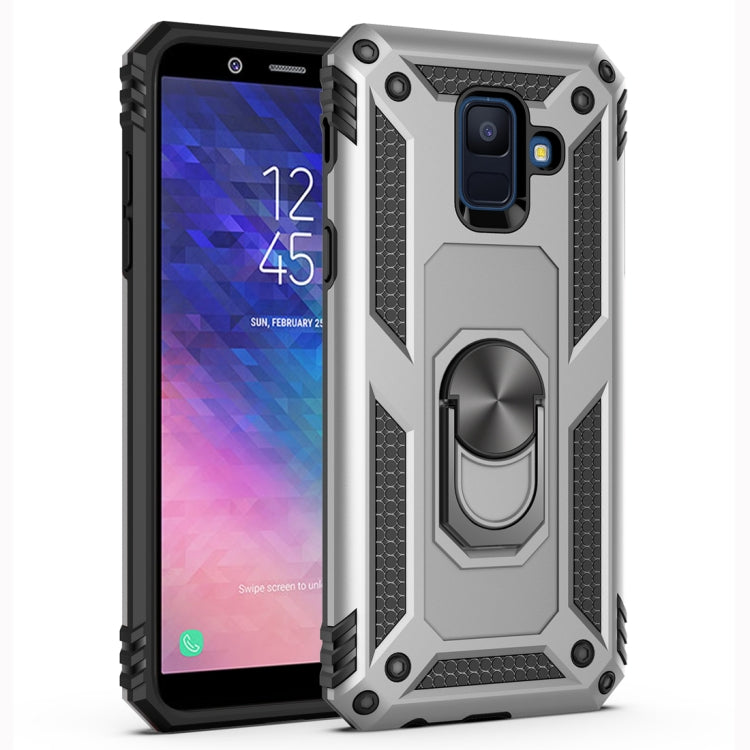 Coque de protection antichoc Armor en TPU et PC pour Galaxy A6 (2018), avec support rotatif à 360 degrés, pour Galaxy A6 (2018)