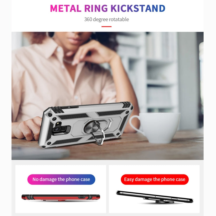 Coque de protection antichoc Armor en TPU et PC pour Galaxy A8 (2018), avec support rotatif à 360 degrés, pour Galaxy A8 (2018)