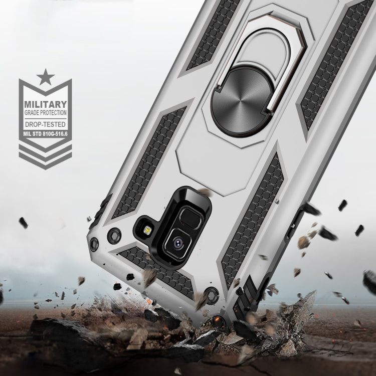 Coque de protection antichoc Armor en TPU et PC pour Galaxy A8 (2018), avec support rotatif à 360 degrés, pour Galaxy A8 (2018)
