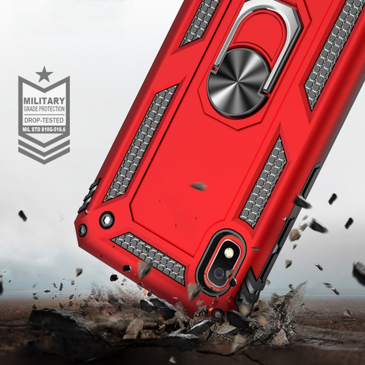 Coque de protection antichoc Armor en TPU et PC pour Galaxy A10, avec support rotatif à 360 degrés.