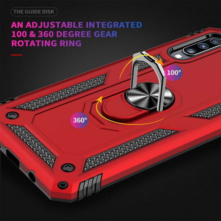 Coque de protection antichoc Armor en TPU et PC pour Galaxy A70, avec support rotatif à 360 degrés.