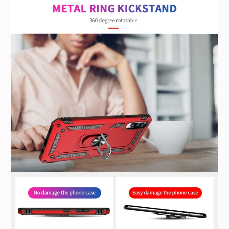 Coque de protection antichoc Armor en TPU et PC pour Galaxy A70, avec support rotatif à 360 degrés.